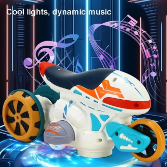MOTOR BIKE WITH LIGHT SOUNDS - Stunt Toy for Skill Development and Fun Price in Pakistan | LAPTAB