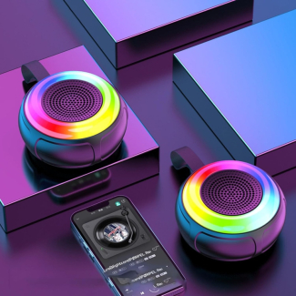Portable Bluetooth Speaker with Colorful LED Lights and Deep Bass Price in Pakistan | LAPTAB