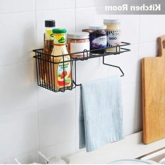 Stainless Steel Bathroom Wall Hanging Shelves with Non-Traceless Adhesive Price in Pakistan | LAPTAB