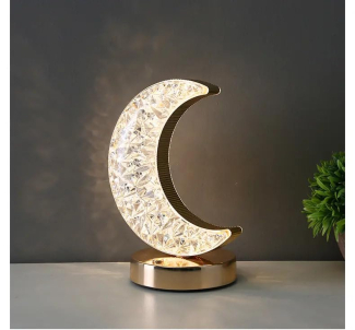 Led Moon Shape Touch Sensor Night Light - Warm Battery Operated Table Lamp Price in Pakistan | LAPTAB