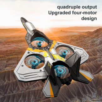 Remote Control Flying Fighter Plane with USB, 4 Motors, Lightweight EPP Price in Pakistan | LAPTAB