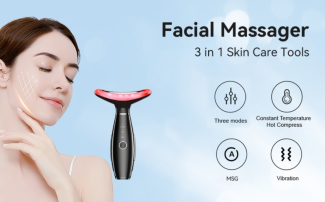 3-in-1 Skin Care Face Massage Tool with Vibration and Light Therapy Price in Pakistan | LAPTAB