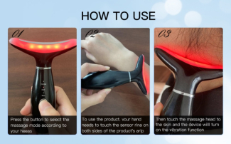 3-in-1 Skin Care Face Massage Tool with Vibration and Light Therapy Price in Pakistan | LAPTAB