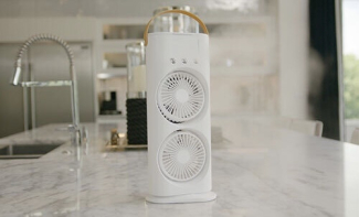 Bell Howell Aqua Breeze Oscillating Rechargeable Misting Fan with LED Lights Price in Pakistan | LAPTAB