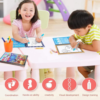 Magic Water Drawing Book for Kids - Reusable, No Mess, Eco-Friendly Price in Pakistan | LAPTAB