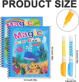 Magic water drawing book