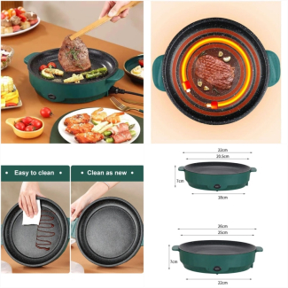 Loyaltaling 3-in-1 Non-Stick Multi Cooker Electric Frying Pan for 2-4 People Price in Pakistan | LAPTAB