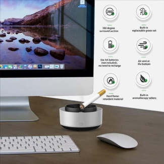 2In1 Air Purifier and Multifunctional Home Ashtray with Fragrance Feature Price in Pakistan | LAPTAB