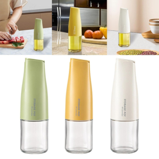 Automatic Clips Container for Sauce - Glass Oil Dispenser with Silicone Cap Price in Pakistan | LAPTAB