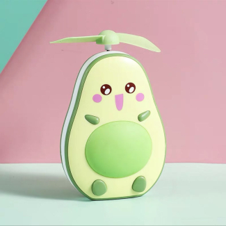 Avocado Shape Handheld Mini Air Cooler Fan with Fill Light Mirror Price in Pakistan | LAPTAB