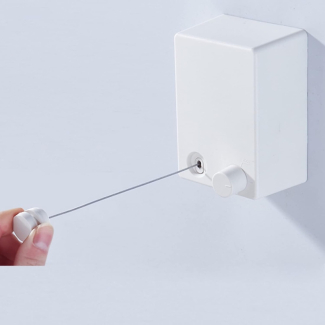 Retractable Wall Mounted Clothesline Rope, 4.2m, Stainless Steel & Plastic Price in Pakistan | LAPTAB