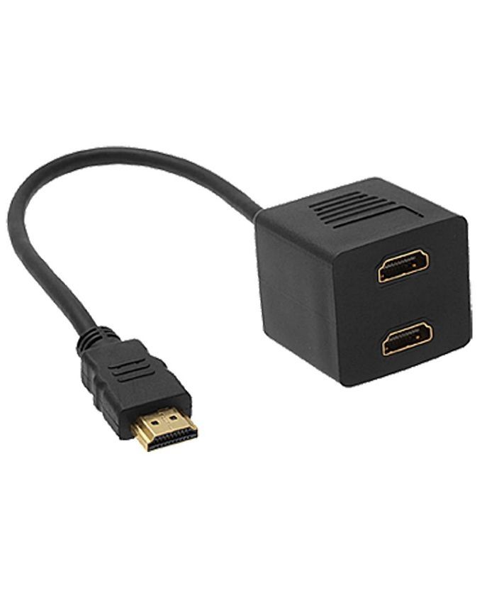 Amplified HDMI Y Splitter 2-Port for Dual Display Output Price in Pakistan | LAPTAB