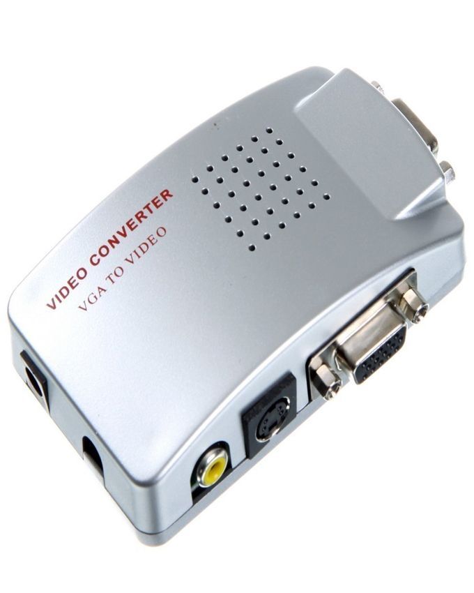 VGA to Audio Video Converter Box for Connecting VCR, Camcorder, DVD to Price in Pakistan | LAPTAB