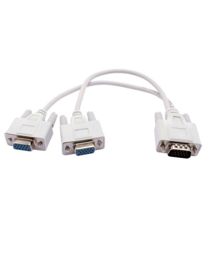 1 Ft VGA Y Cable 1 Male to 2 Female VGA Splitter Adapter Price in Pakistan | LAPTAB