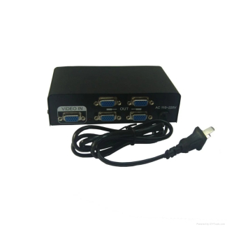 4-Port VGA Splitter for Simultaneous Display on 4 VGA Monitors 250 MHz Price in Pakistan | LAPTAB