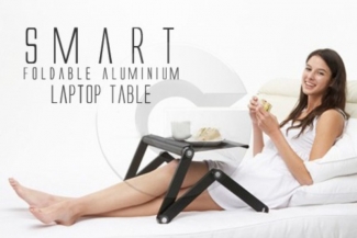 Adjustable Aluminium Laptop Table Stand with Cooling Pad Price in Pakistan | LAPTAB