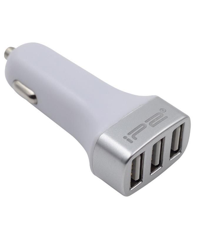 IP2 Car Charger IP203 - Triple Port - Silver Price in Pakistan | LAPTAB