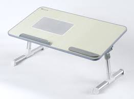 Wooden Adjustable Laptop Table with Cooling Fan and Slide Stopper Price in Pakistan | LAPTAB