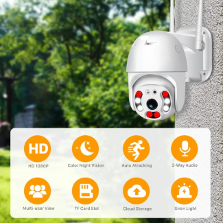 WiFi Wireless Security Camera 1.3MP 1280x960P Night Vision Pan/Tilt Two-Way Audio Price in Pakistan | LAPTAB