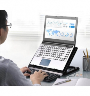 Adjustable Ergonomic Laptop Stand with Cooling Fan and USB Ports Price in Pakistan | LAPTAB