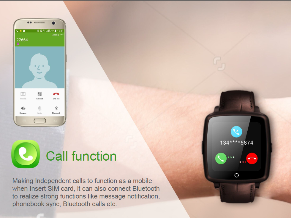 GET IT Mate GSM Bluetooth Smart Mobile Watch Price in Pakistan | LAPTAB