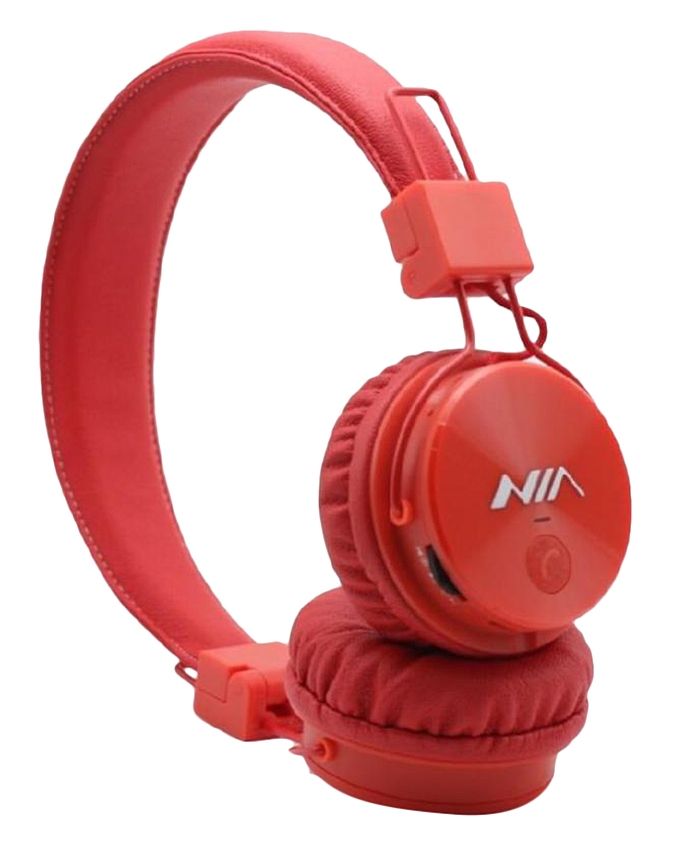 Buy NIA X3 Bluetooth Wireless Headphone Red Best Price in