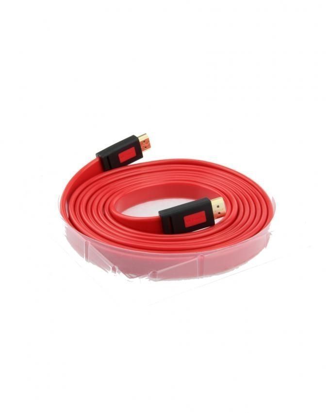 Hdmi Flat Cable Ult Unit 1.4V 3m 2k.4k Red Price in Pakistan | LAPTAB