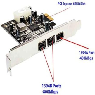 PCI Fire Wire Card 4 Pin And 6 Pin 1394 Price in Pakistan | LAPTAB