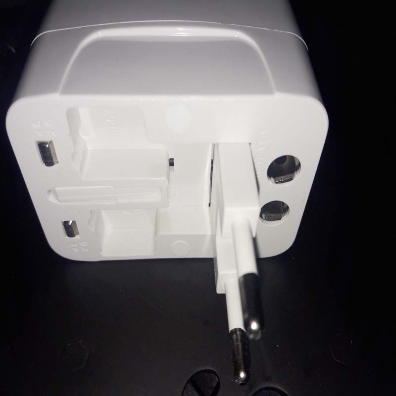 Universal Travel Charger with Surge Protector, Safety Shutter, and Indicator Light for UK, USA, EU, Gulf, Far East Price in Pakistan | LAPTAB