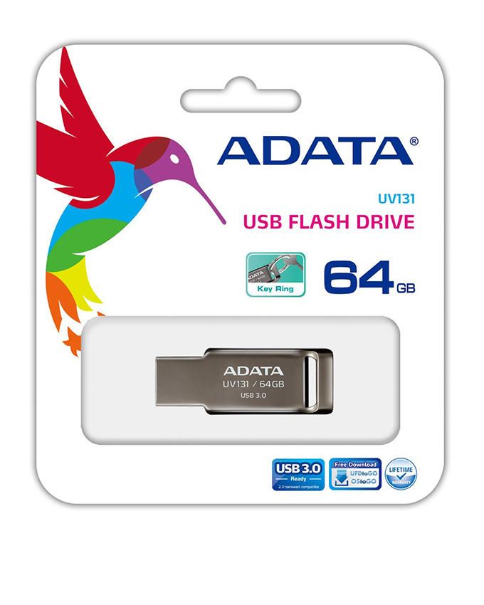 ADATA 64GB UV-131 USB 3.0 Flash Drive with Metallic Zinc-Compound Housing Price in Pakistan | LAPTAB