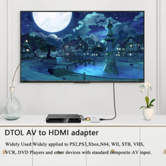 HDMI to Composite AV Converter Adapter for VCR DVD PS3 Price in Pakistan | LAPTAB
