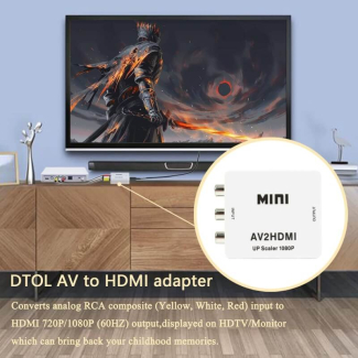 HDMI to Composite AV Converter Adapter for VCR DVD PS3 Price in Pakistan | LAPTAB