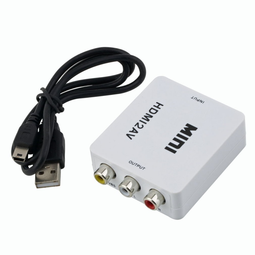 HDMI to Composite AV Converter Adapter for VCR DVD PS3